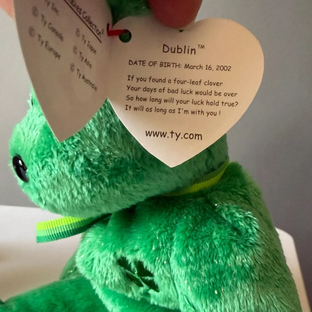 Ty Shamrock Bears TY Vintage Irish Bear Duo Dublin & Erin Beanie Babies
